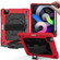 Contrast Color Robot Shockproof Silicone + PC Protective Case with Holder iPad Air 2022 / 2020 10.9  - Red Black