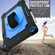 360 Degree Rotation Turntable Contrast Color Robot Shockproof Silicone + PC Protective Case with Holder iPad 10.2 / 10.2  - 2020 / Pro 10.5 - Black + Blue