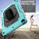 360 Degree Rotation Turntable Contrast Color Robot Shockproof Silicone + PC Protective Case with Holder iPad 10.2 / 10.2  - 2020 / Pro 10.5 - Mint Green + Black