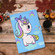 Painted Pattern TPU Horizontal Flip Leather Protective Case iPad Air  - 2020 - Rainbow Unicorn