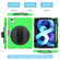 Shockproof Colorful Silicone + PC Protective Case with Holder & Shoulder Strap & Hand Strap iPad Pro 11 2022 / 2021 / 2020 / 2018 / Air 4 2020  - Green