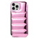 iPhone 15 Pro Max Laser Aurora Down Jacket All-inclusive Phone Case - Pink