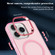 iPhone 15 Pro Electroplated IMD Magsafe PC Hybrid TPU Phone Case - Pink