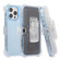 iPhone 15 Pro Frosted PC+TPU Phone Case with Back Clip - Sky Blue