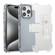 iPhone 15 Pro Frosted PC+TPU Phone Case with Back Clip - Transparent Blue