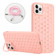 iPhone 15 Pro Honeycomb Radiating Lens Holder Magsafe Phone Case with Lanyard - Pink