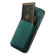 iPhone 15 Pro Retro Leather Card Bag Magnetic Phone Case - Green