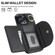 iPhone 15 Pro YM007 Ring Holder Card Bag Skin Feel Phone Case - Black