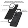 iPhone 15 Pro Max Carbon Fiber Textured Oil Spray PC + TPU Phone Case - Black