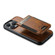 iPhone 15 Pro Max Suteni H17 Oil Eax Leather MagSafe Detachable Wallet Phone Case - Brown