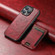 iPhone 15 Pro Max Suteni H17 Oil Eax Leather MagSafe Detachable Wallet Phone Case - Red