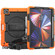 iPad Pro 12.9 2022 / 2021 / 2020 / 2018 Shockproof Colorful Silicone + PC Protective Tablet Case with Holder & Shoulder Strap & Hand Strap & Pen Slot - Orange Silicone