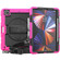 iPad Pro 12.9 2022 / 2021 / 2020 / 2018 Shockproof Colorful Silicone + PC Protective Tablet Case with Holder & Shoulder Strap & Hand Strap & Pen Slot - Rose Silicone