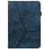 iPad Pro 12.9 2022 / 2021 / 2020 / 2018 Solid Color Embossed Striped Leather Case - Blue