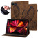 iPad Pro 12.9 2022 / 2021 / 2020 Big Butterfly Embossed Leather Tablet Case - Brown