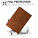 iPad Pro 11 2018 / 2020 / 2021 Rhombus Embossed Leather Smart Tablet Case - Brown