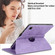 iPad Pro 11 2022 / 2021 / 2020 Tree Life Embossed Rotation Leather Smart Tablet Case - Purple