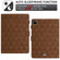 iPad Pro 11.0 2022 / Air 10.9 2022 Diamond Texture Embossed Leather Smart Tablet Case - Brown