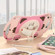 Cute Cat King Kids Shockproof Silicone Tablet Case with Holder & Shoulder Strap & Handle iPad 10.2 2021 / 2020 / 2019 / Pro 10.5 / Air 10.5 - Pink