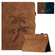 iPad 10.2 2019/2020/10.5 2017/2019 Coconut Tree Embossed Smart Leather Tablet Case - Brown