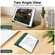 iPad 10.2 2021 / 2020 / 2019 3-fold TPU Smart Leather Tablet Case with Pen Slot - Dark Green