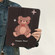 iPad 10.2 2022 / 2021 / 2020 / 2019 Acrylic Painted 3-fold Holder Leather Tablet Case - Happy Bear