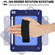 iPad 10.2 Contrast Color Silicone + PC Combination Case with Holder - Navy Blue + Blue