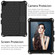 iPad 10.2 Honeycomb Design EVA + PC Four Corner Shockproof Protective Case with Straps - Black+Black