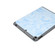 iPad 10.2 inch Marble Texture Pattern Horizontal Flip Leather Case, with Three-folding Holder & Pen Slot & Sleep / Wake-up Function - Blue