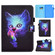 iPad 10th Gen 10.9 2022 Colored Drawing Stitching Smart Leather Tablet Case - Super Cat