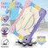 iPad 10th Gen 10.9 2022 Contrast Color Robot Shockproof Silicon + PC Tablet Protective Case - Colorful Purple