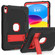 iPad 10th Gen 10.9 2022 Contrast Color Robot Silicone + PC Tablet Cas - Black+Red