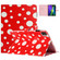 iPad 10th Gen 10.9 2022 Dot Pattern Leather Smart Tablet Case - Red White