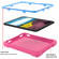 iPad 10th Gen 10.9 2022 EVA + PC Tablet Protective Case with 360 Rotating Bracket - Rose Red+Grass Green