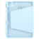 iPad 10th Gen 10.9 2022 GEBEI Acrylic TPU 3-folding Rotating Smart Tablet Leather Case withh Pen Slot - Sky Blue