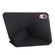 iPad 10th Gen 10.9 2022 Millet Texture PU + Silicone 3-folding Leather Tablet Case - Black