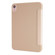 iPad 10th Gen 10.9 2022 Millet Texture PU + Silicone 3-folding Leather Tablet Case - Gold