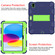 iPad 10th Gen 10.9 2022 Two-Color Robot Shockproof Silicone + PC Protective Tablet Case - Navy Blue + Yellow Green