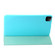 iPad Pro 13 2024 Three-fold Holder Flip Tablet Leather Case - Mint Blue