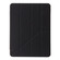 iPad Air 13 2024 Clear Acrylic Deformation Leather Tablet Case - Black