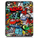 iPad Air 13 2024 Custer Painted 3-Fold Holder Smart Leather Tablet Case with Pen Tray - Graffiti