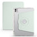 iPad Pro 11 2024 Clear Acrylic 360 Rotation Detachable Leather Tablet Case - Light Green