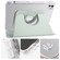 iPad Pro 11 2024 Clear Acrylic 360 Rotation Detachable Leather Tablet Case - Light Green