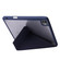 iPad Pro 11 2024 Deformation Transparent Acrylic Leather Tablet Case - Dark Blue