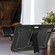 iPad Pro 11 2024 Shockproof Silicone Hybrid PC Tablet Case with Holder - Black