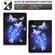 iPad Pro 11 2024 Voltage Colored Drawing Smart Leather Tablet Case - Butterflies Flower