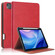 iPad Air 11 2024 / Pro 11 2022 Front Stand Smart TPU Leather Tablet Case - Red