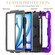 iPad Air 11 2024 Silicone Hydric PC Tablet Case with Shoulder Strap & Holder - Purple