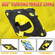 iPad Air 11 2024 Spider Hand Grip Turntable Stand Tablet Case - Black Yellow