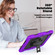 iPad Air 11 2024 Silicone Hybrid PC Tablet Case with Shoulder Strap - Purple